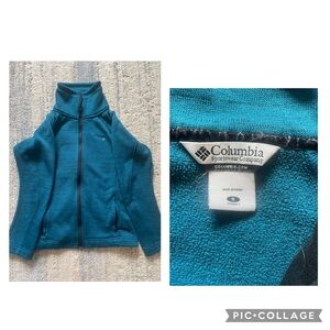 Columbia Turquoise Zip-Up Jacket